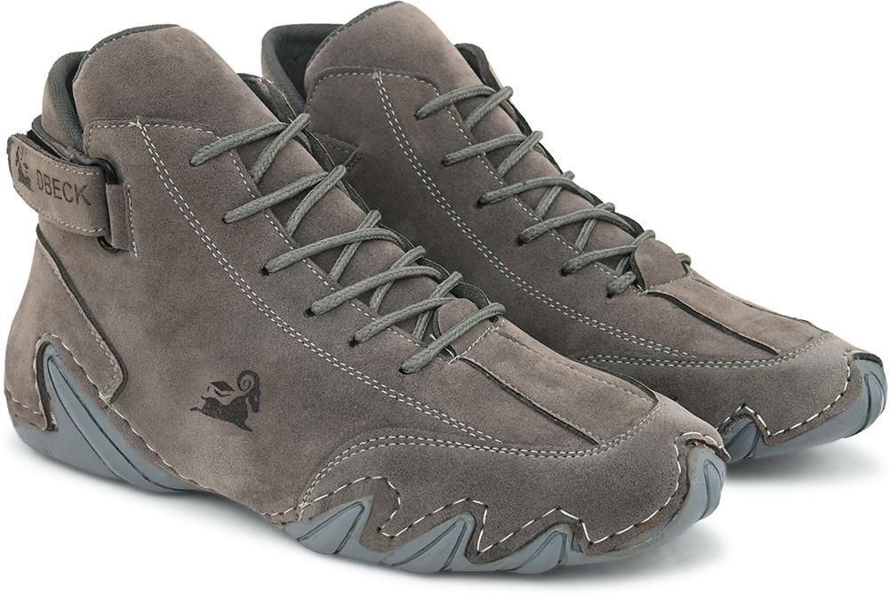 ZooZoo Men's Grey Casual Sneakers (UK 6 / US 7 / EUR 40): Comfort & Style for Everyday Adventures (Approx. 700g)