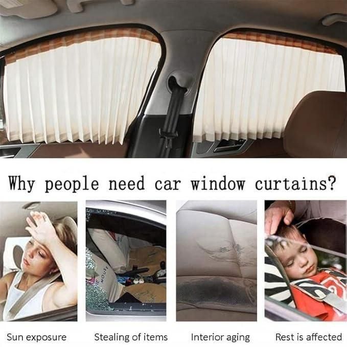 ZooZoo Car Thermal Magnetic Window Sunshield (4pcs) - Stay Cool & Protected on the Road