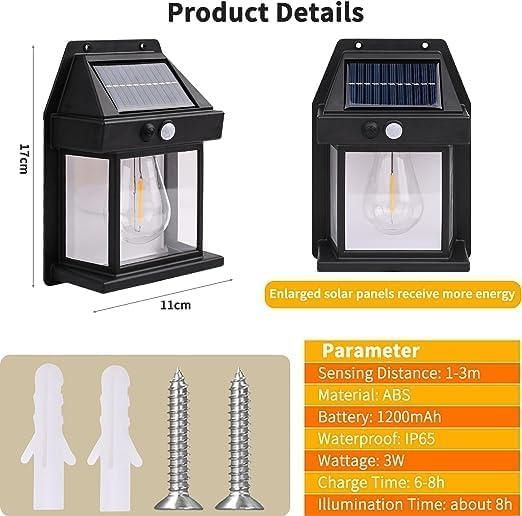 ZooZoo Solar Wall Light (Approx. 480g) - Light Up Your Outdoors with Sustainable Style