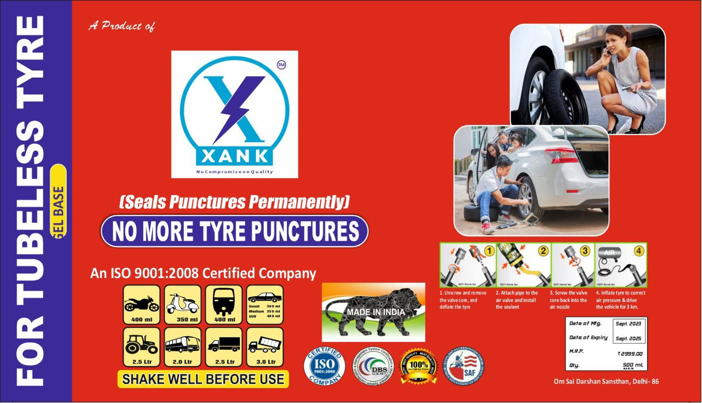 ZooZoo XANK Double Duty: Puncture-Proof Your Ride (Pack of 2)