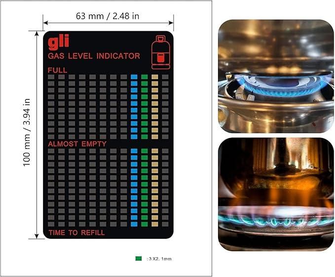 ZooZoo Magnetic Gas Bottle Level Indicator (Pack of 1): Never Run Out of Gas Unexpectedly!