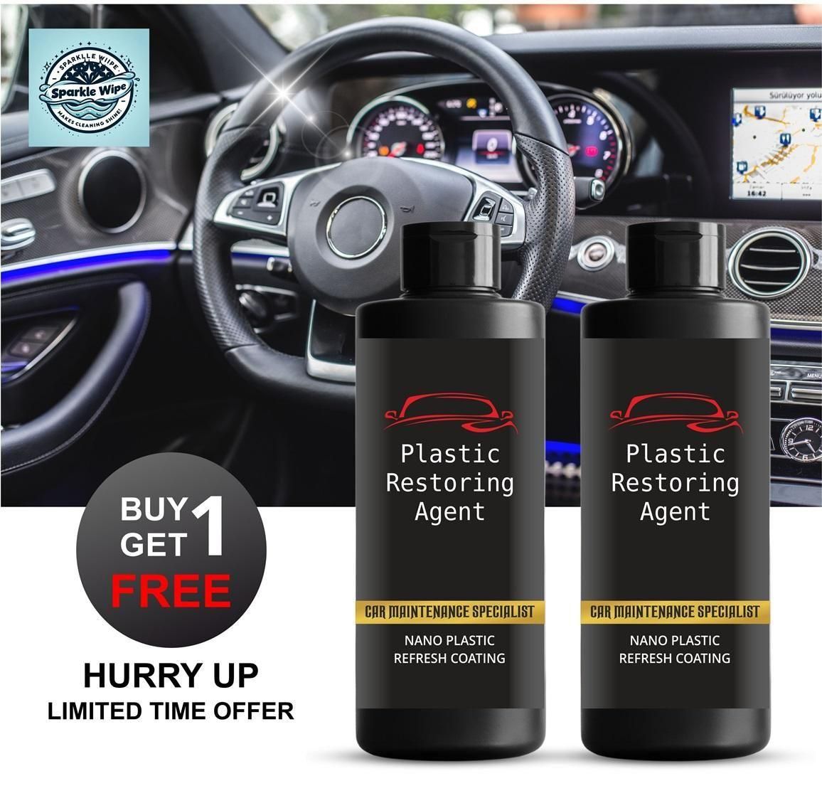 ZooZoo Nano Plastic Restorer (Pack of 2): Double the Value, Double the Shine (100ml Each)