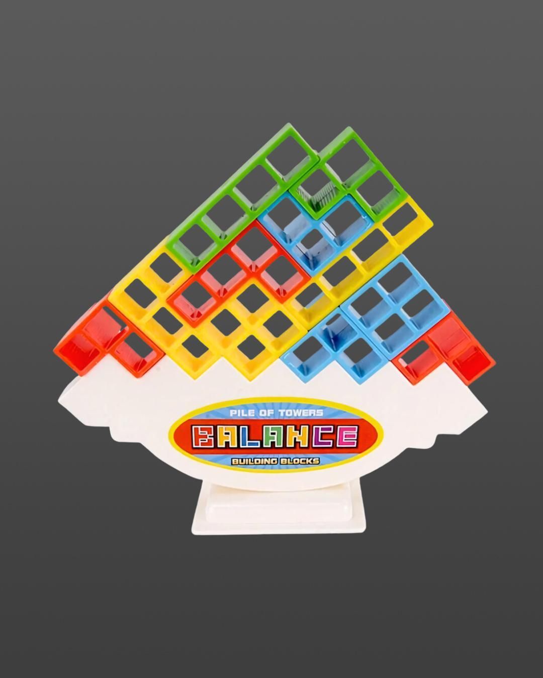 ZooZoo New Upgraded Tetra Tower Stacking Game (300g) - Challenge & Fun for Kids & Adults (Multicolor, Plastic)