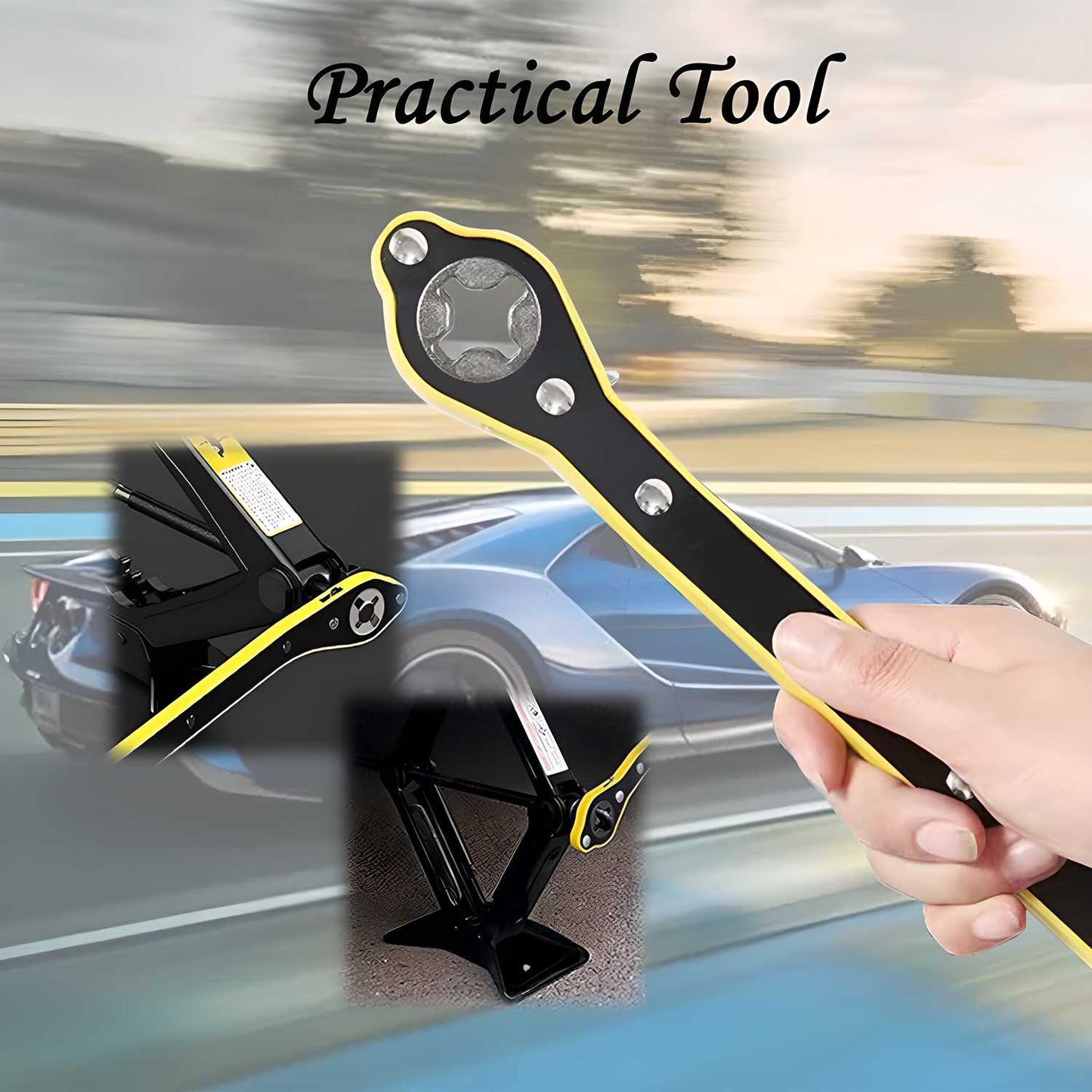 ZooZoo Car Jack & Lug Wrench Set (Pack of 1): Essential Tools for Safe Tire Changes