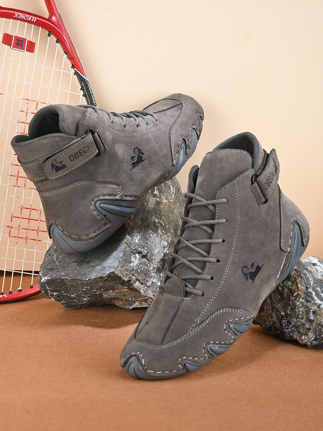 ZooZoo Men's Grey Casual Sneakers (UK 6 / US 7 / EUR 40): Comfort & Style for Everyday Adventures (Approx. 700g)