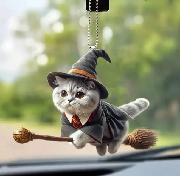 ZooZoo Acrylic Magic Kitten Decor Pendant Set (200g) - Add Whimsy to Your Space