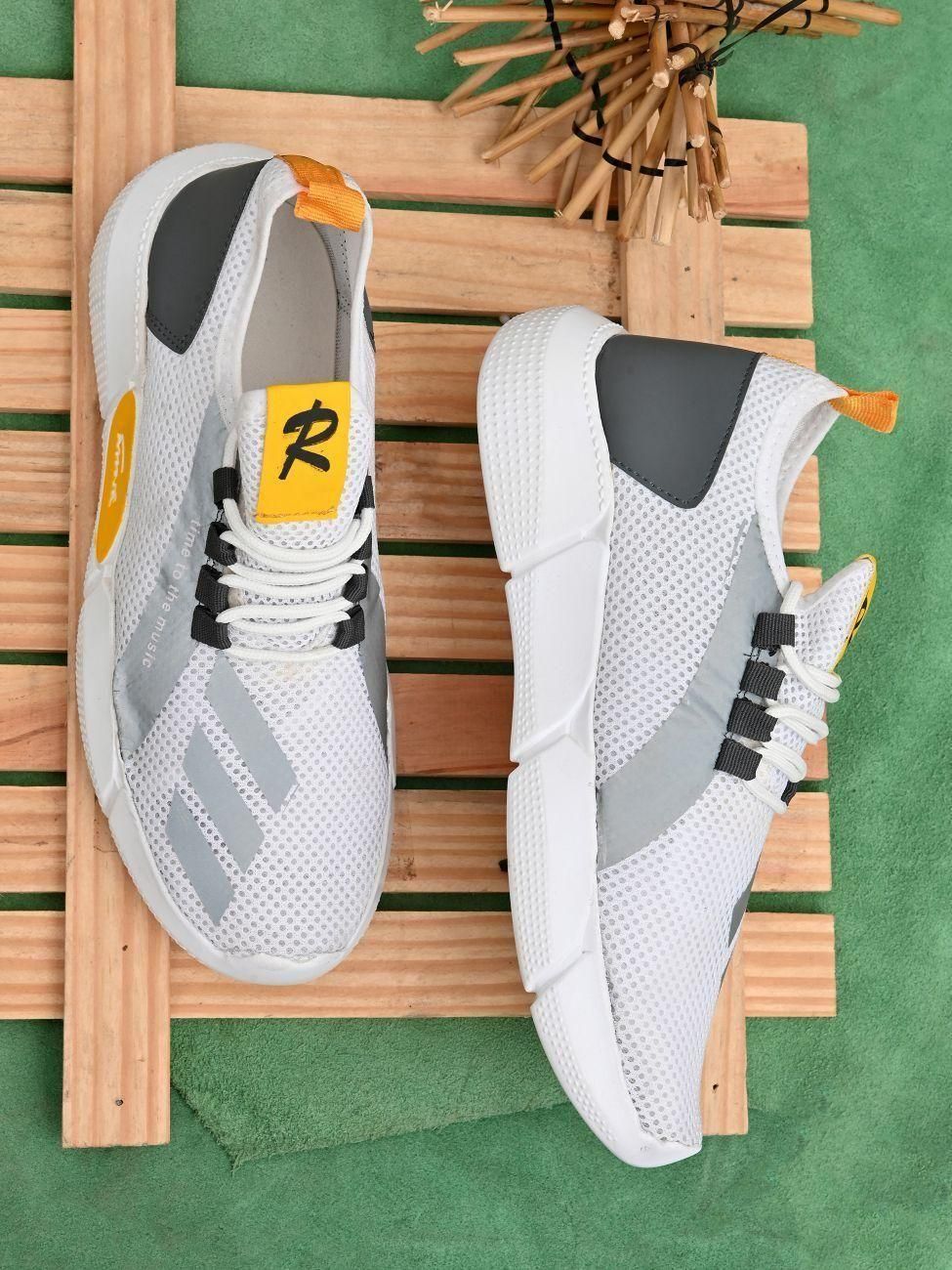 ZooZoo Men's Everyday Casual Shoes (UK 6 / US 7 / EUR 40): Effortless Style & Comfort (White) (Weight May Vary)