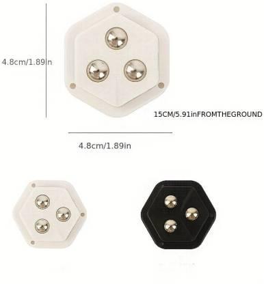 ZooZoo 4-Piece Self-Adhesive Caster Wheels (4.8cm) - Easy Mobility for Storage Boxes