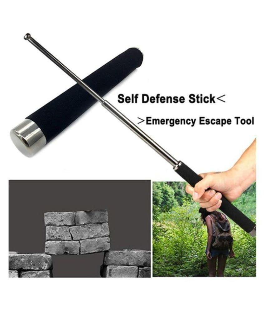 ZooZoo Extendable Self Defense Stick Steel Pointer (Up to 29cm) - Lightweight & Portable for Presentations or Walks