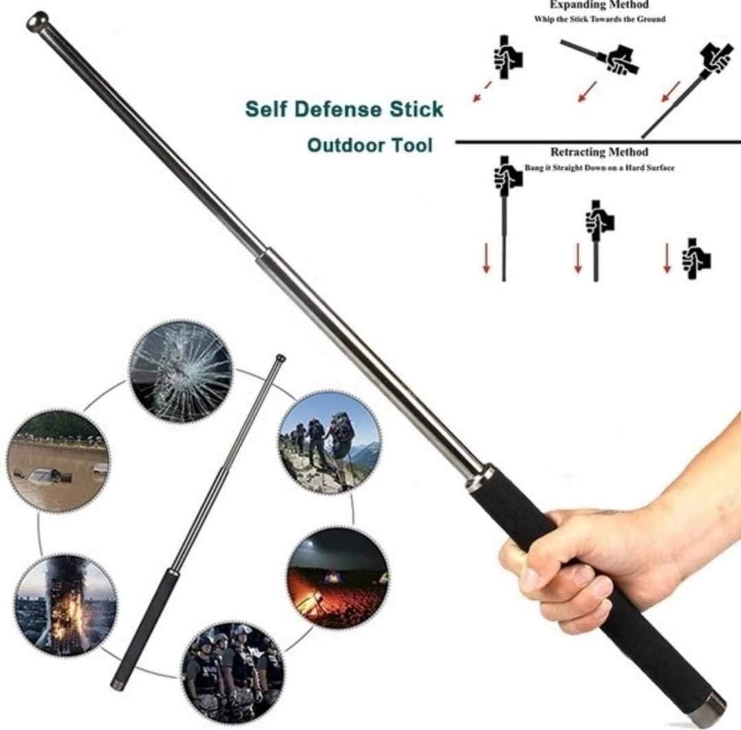 ZooZoo Extendable Self Defense Stick Steel Pointer (Up to 29cm) - Lightweight & Portable for Presentations or Walks