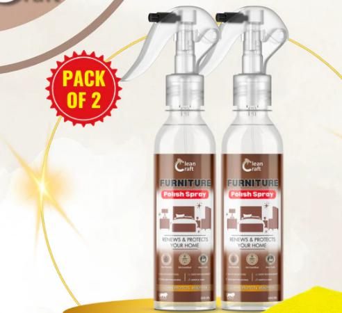 ZooZoo Furniture & Wood Polish Spray (Double Pack, 100ml each) - Restore Shine & Protect Your Wood